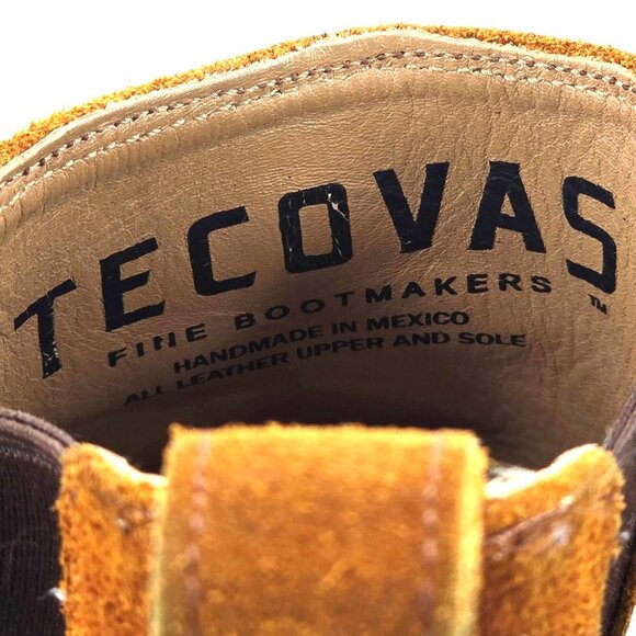 Tecovas The Chance Rust Brown Suede Urban Chelsea Boots Mens 9 Ankle Dress Shoes - Picture 8 of 15